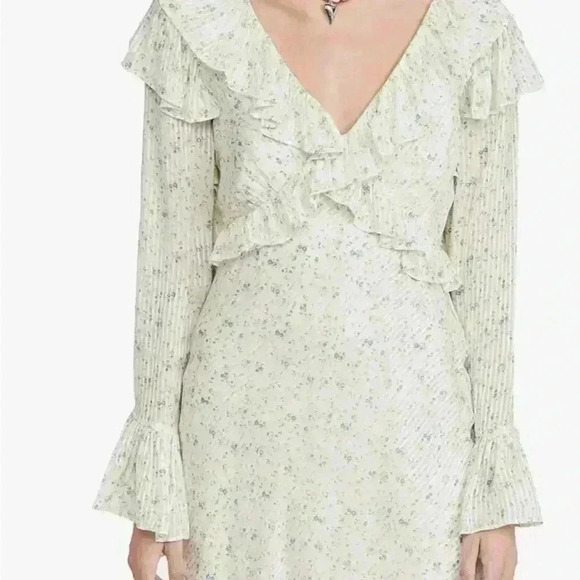 Free People Women's Sweetest Thing Mini Dress, Ivory Combo, Off White, size 4 - Picture 3 of 6